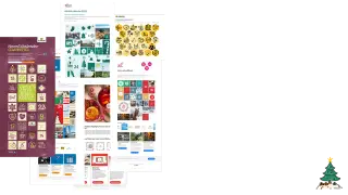 Screenshot Sammlung von verschiedenen Designs von Hauptseiten mit unterschiedlichen Layouts, Motiven, Formen und an unterschiedliche Corporate Designs angepasst