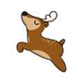 Springendes Rentier Icon